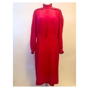 Vintage 80’s 100% silk dress